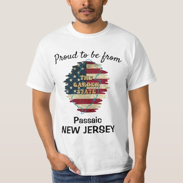 Custom New Jersey State T-Shirt (Front)