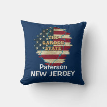 Custom New Jersey State Throw Pillow