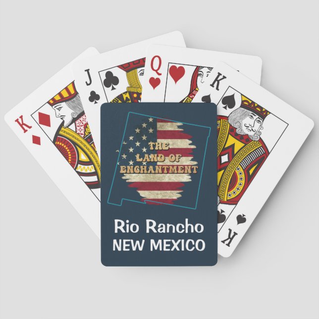 Custom New Mexico state   Playing Cards (Back)
