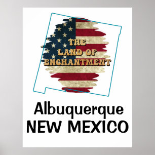 Custom New Mexico state Poster