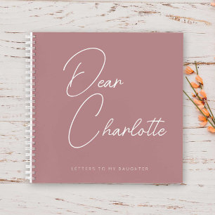 Custom New Mum Gift Minimalist Stylish Script Notebook