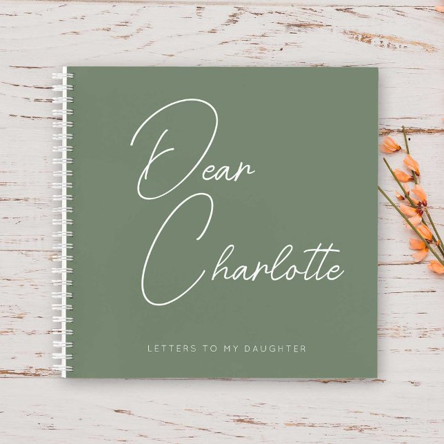 Custom New Mum Gift Minimalist Stylish Script Notebook (Creator Uploaded)