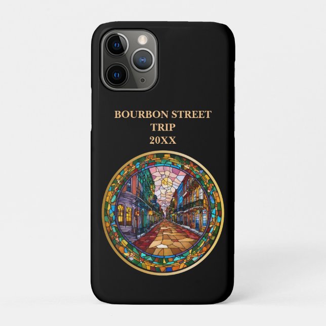 Custom New Orleans Bourbon Street Dated  Case-Mate iPhone Case (Back)