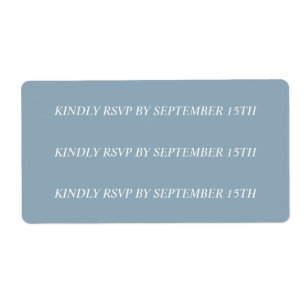 Custom 'new RSVP date' stickers for Michelle