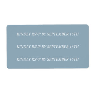 Custom 'new RSVP date' stickers for Michelle