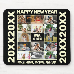 Custom New Year 14 Photo Collage  Mouse Pad