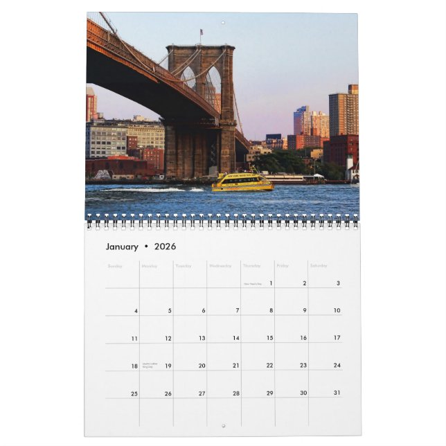 Custom New York City Photography Calendar (Jan 2026)