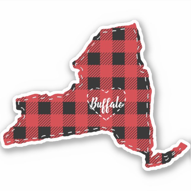 Custom New York State Hometown Plaid Christmas (Front)