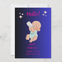 Custom Newborn Baby Shower Invitation