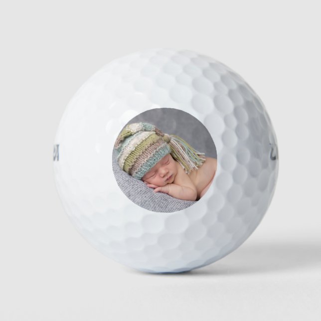 Custom Newborn Photo Golf Balls (Front)