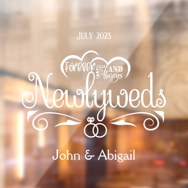 Custom Newlyweds Forever & Always Window (Sheet 2)