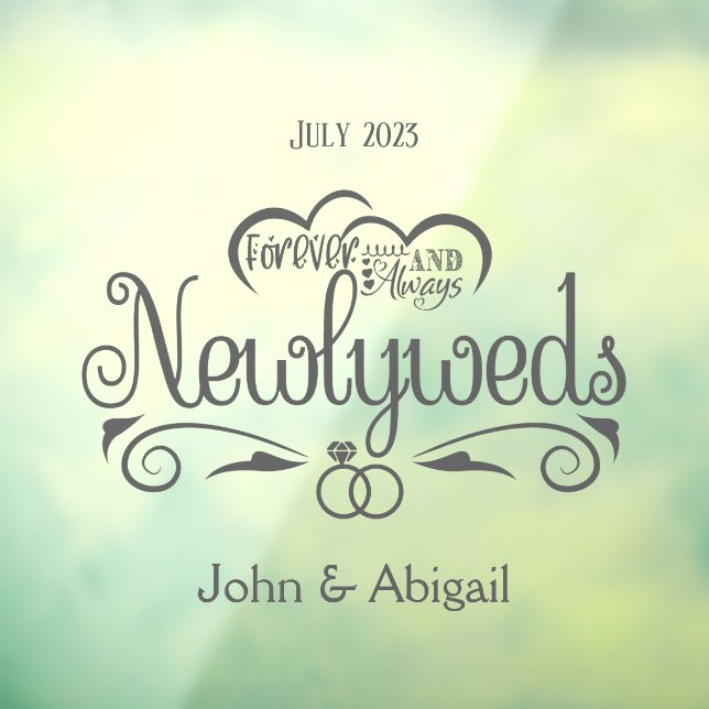 Custom Newlyweds Forever & Always Window (Sheet 3)