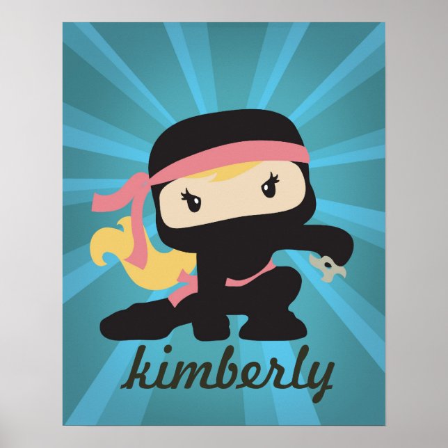 Custom Ninja Girl Poster (Front)