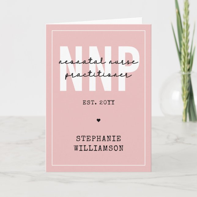 Custom NNP Neonatal Nurse Practitioner Card (Front)
