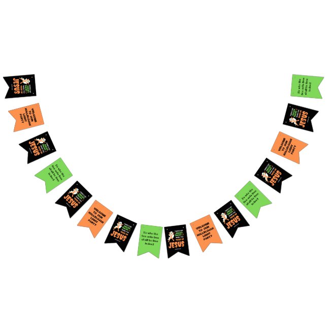 Custom NO HOCUS POCUS Christian Halloween Bunting (All)