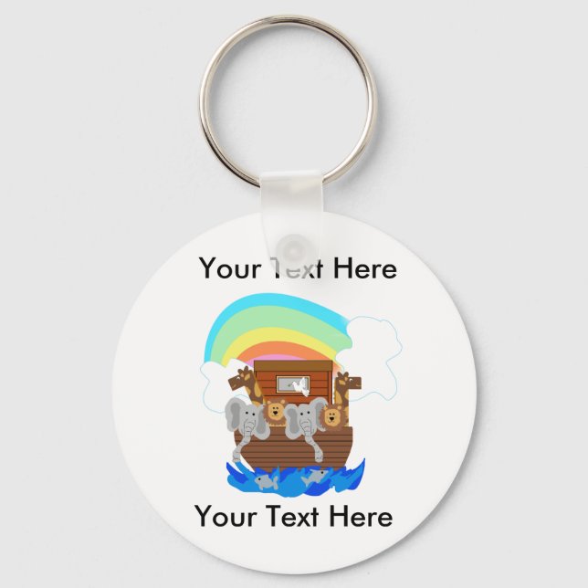 Custom Noah's Ark Keychain (Front)