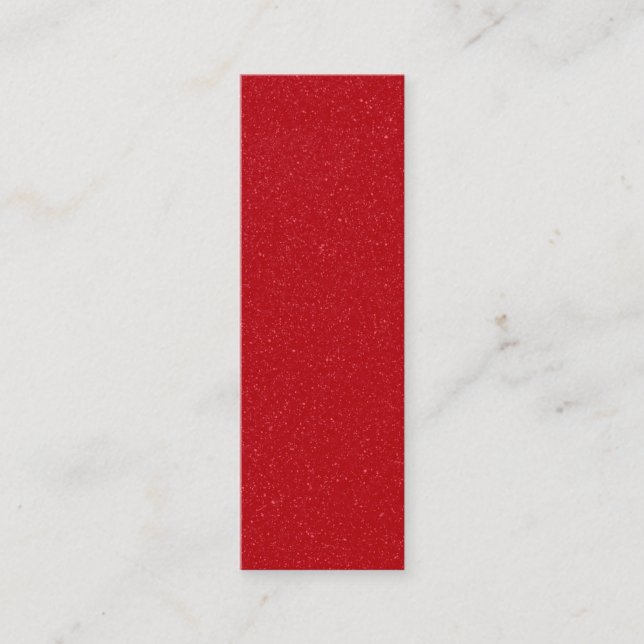 Custom Noise Texture Tomato Red Calling Card (Front)