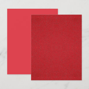 Custom Noise-Textured Tomato Red Invitations