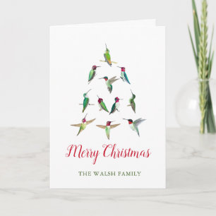 Custom North American Hummingbirds Holiday Card