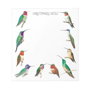 Custom North American Hummingbirds Notepad