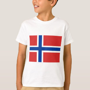 Custom Norwegian Flag (Norske Flagg) T-Shirt