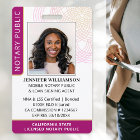 Custom Notary Public ID Photo Badge | Pink