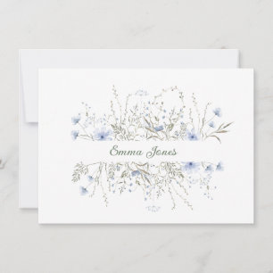 Custom Note Card-Botanical Floral  Card