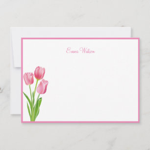 Custom Note Card-Tulips Card