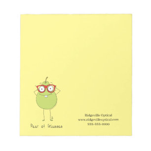 Custom Note Pad for Eye Doctors Office