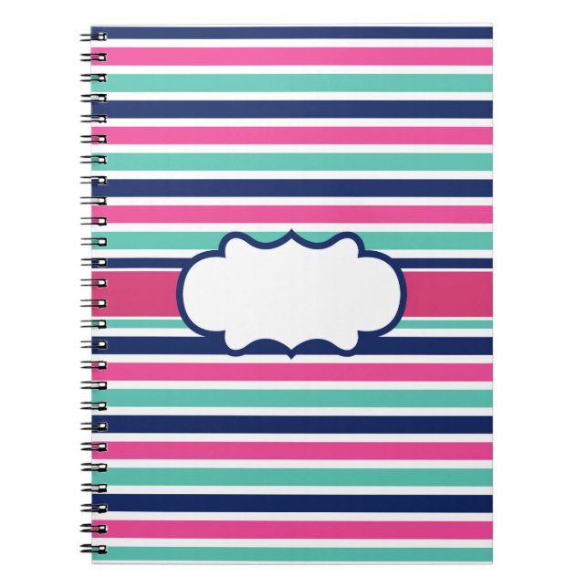 Custom Notebook Personalised Name Binder School  (Front)