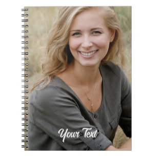 Custom Notebook. Photo and Text. Notebook
