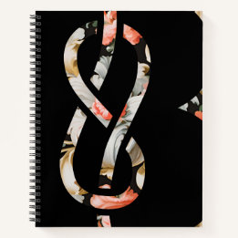 Custom Notebook Rococo Style - black