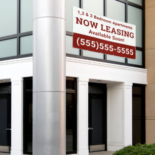 Custom Now Leasing Banner