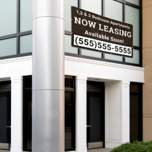 Custom Now Leasing Banner
