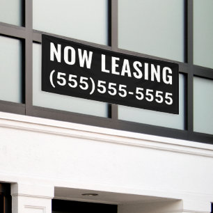 Custom Now Leasing Banner