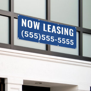 Custom Now Leasing Banner