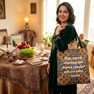 Custom Nowruz Iranian New Year Gift Khatam Art Tote Bag