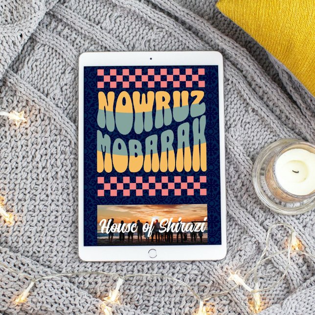 Custom Nowruz Mobarak Persian New Year Family Poster (Custom Nowruz Mobarak Persian New Year Family Reunion Party)