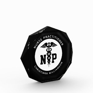 Custom NP Nurse Practitioner Graduation Caduceus Photo Block