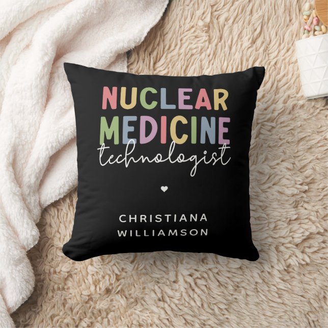 Custom Nuclear Medicine Technologist CNMT Gifts Cushion (Blanket)