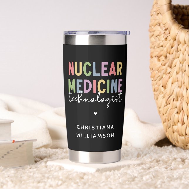 Custom Nuclear Medicine Technologist CNMT Gifts Insulated Tumbler (Living Room)