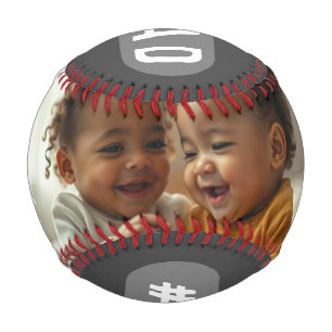 Custom Number 1 Dad Photo Baseball