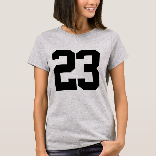 Custom Number 23 t-shirt design number shirt (Front)