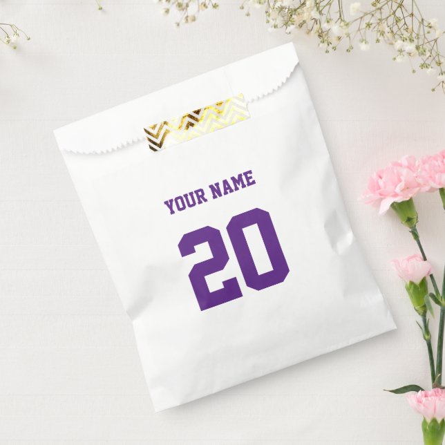 Custom Number and Name Favour Bag (Sealed)
