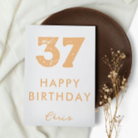 Custom Number Birthday Card
