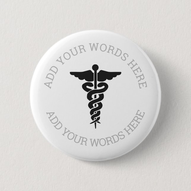 Custom Nurse 6 Cm Round Badge (Front)