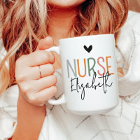Custom Nurse Birthday Mug Gift for RN, LPN or CNA