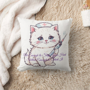 Custom Nurse Cat Cushion