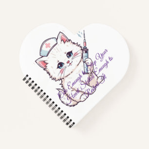 Custom Nurse Cat Skilled Enough Notebook