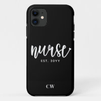 Custom Nurse Est Typography Nurse RN graduation